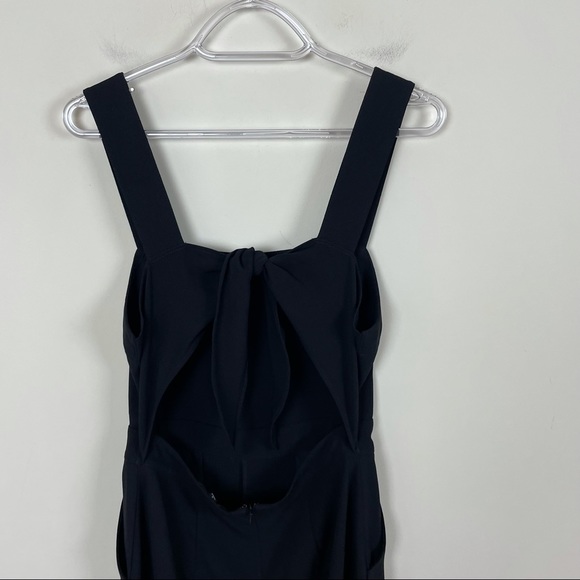 Madewell Apron Bow-Back Wide Leg Jumpsuit Black Size 0 - Picture 6 of 9